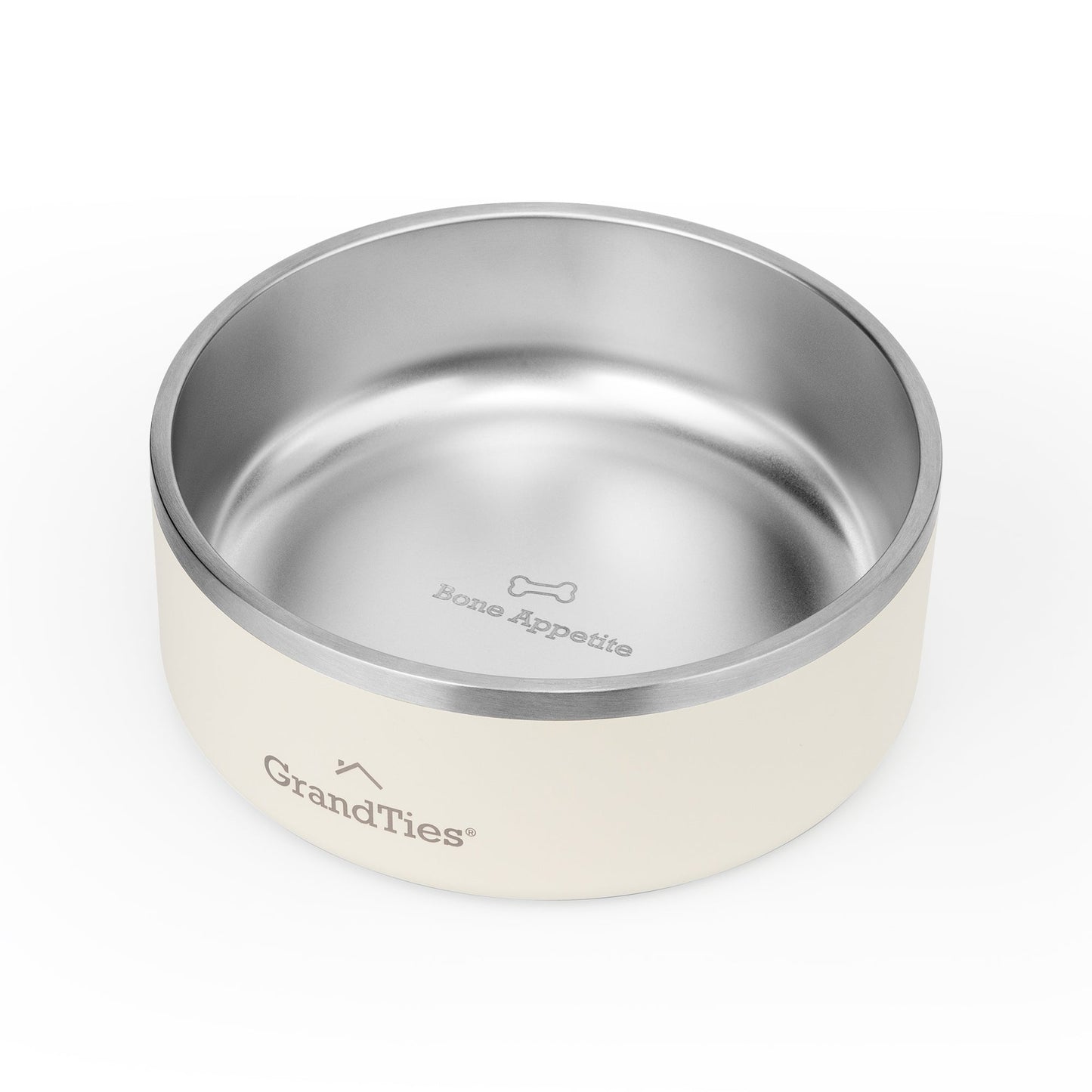 Insulated Stainless Steel Pet Bowl | Engraved | 42oz/1250ml/5 Cups - Grandties