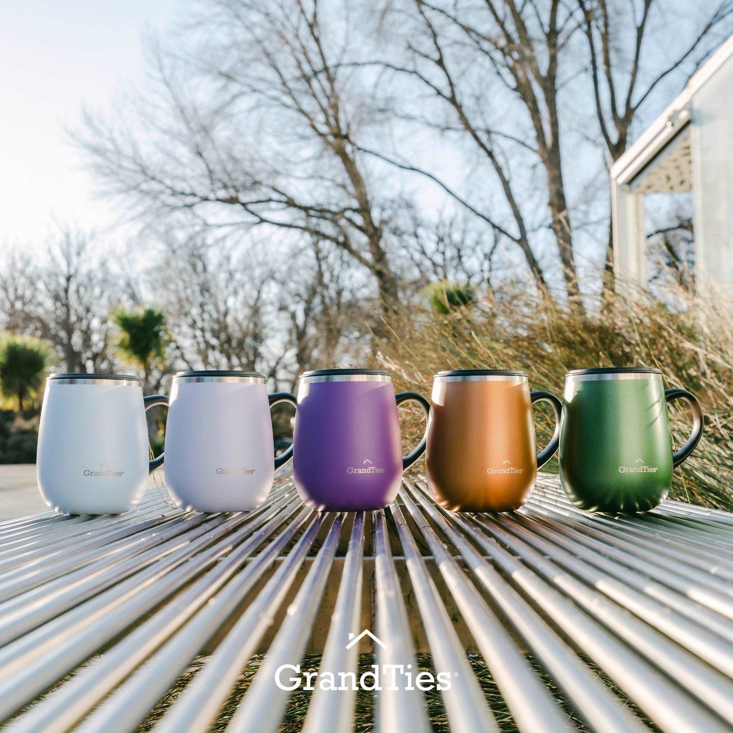 Insulated Coffee Mug with Sliding Lid 16oz/460ml (Grande) - Sparkling Grape - Grandties